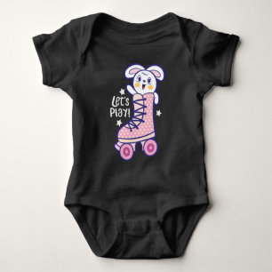 Body Para Bebê Patins de coelho