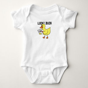 Body Para Bebê Pato afortunado