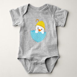 Body Para Bebê Pato Bonito, Pato Bebê, Pato Com Guarda-Chuva