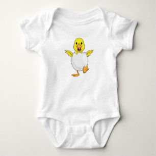 Body Para Bebê Pato com ovo