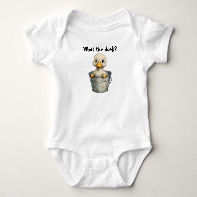 Body Para Bebê Pato no Balde (Frente)