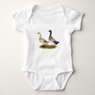 Body Para Bebê Patos: Silver Welsh Harlequin