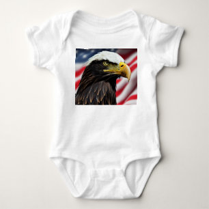 Body Para Bebê Pátrio/Águia/Americano/EUA