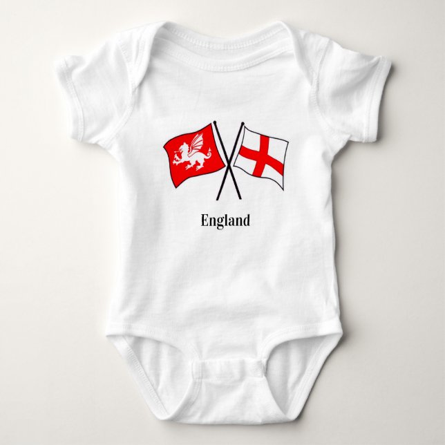 Body Para Bebê Patriota Inglês Babygro (Frente)