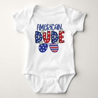 BODY PARA BEBÊ PATRIÓTICO VERMELHO BRANCO AZUL AMERICANO