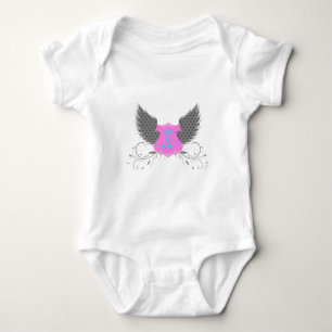 Body Para Bebê Paz Amor Anjo Asas Bebê Roupa