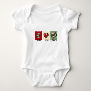 Body Para Bebê Paz. Amor. Cthulhu.