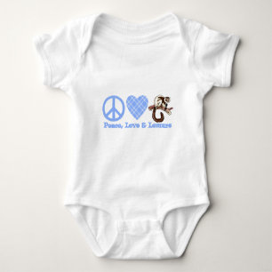 Body Para Bebê Paz, Amor e Limures