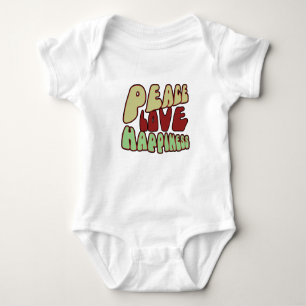 Body Para Bebê Paz Groovy