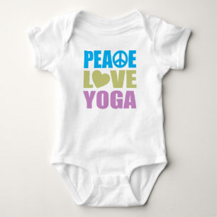 Body Para Bebê Peace Love Yoga