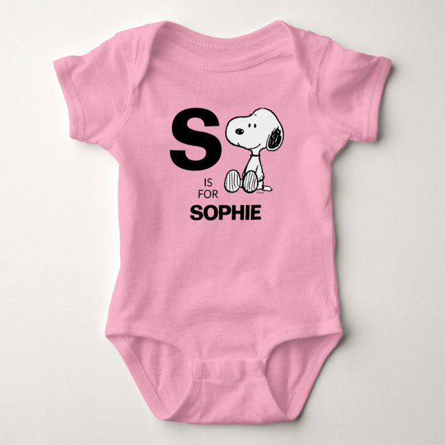 Body Para Bebê PEANUTS | Esnoopia Personalizada (Frente)