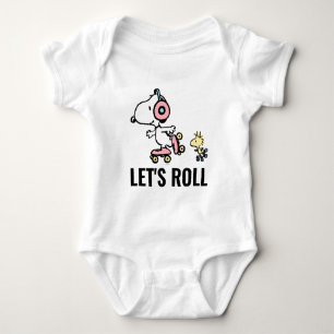 Body Para Bebê PEANUTS   Snoopy & Woodstock   Roll de Vamos