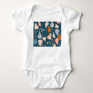 Body Para Bebê Pear na moda: Padrão Escandinavo Escuro