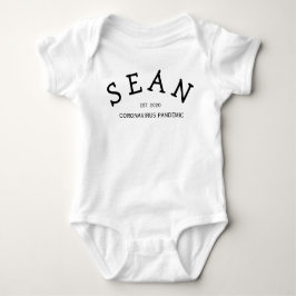 Body Para Bebê Peça Única Personalizada de Coronavírus Baby