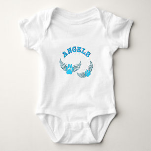 Body Para Bebê Peças De Anjo Azul