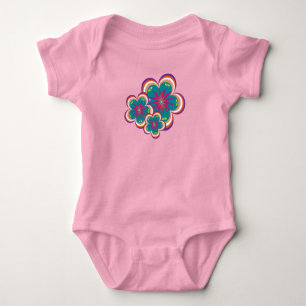 Body Para Bebê Peculiar Blooms Baby One-Piece Bodycase