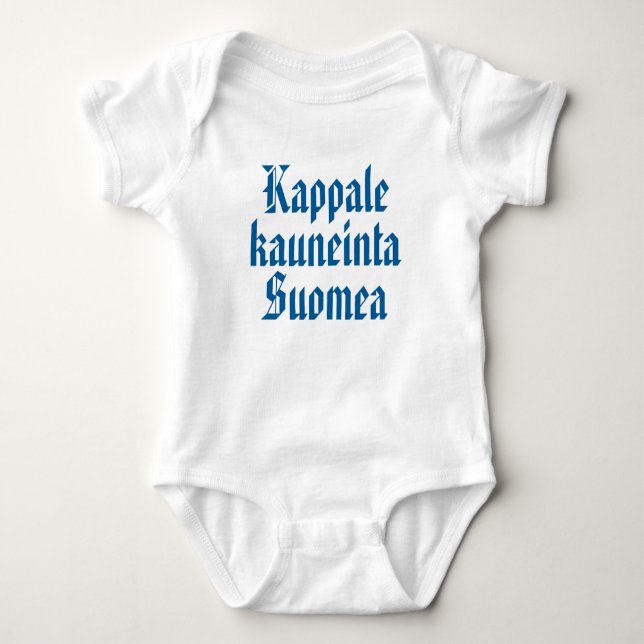 Body Para Bebê Pedaço da mais bela Finlândia 1 (Frente)