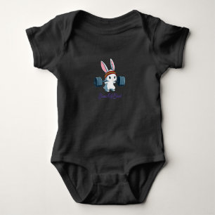 Body Para Bebê Pedaços de Ness Rabbit Bunny Lover Gym Workout En