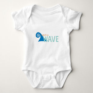 Body Para Bebê Pegar um surfista de onda