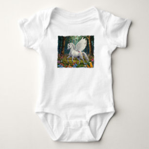 Body Para Bebê Pegasus Mare na Primavera