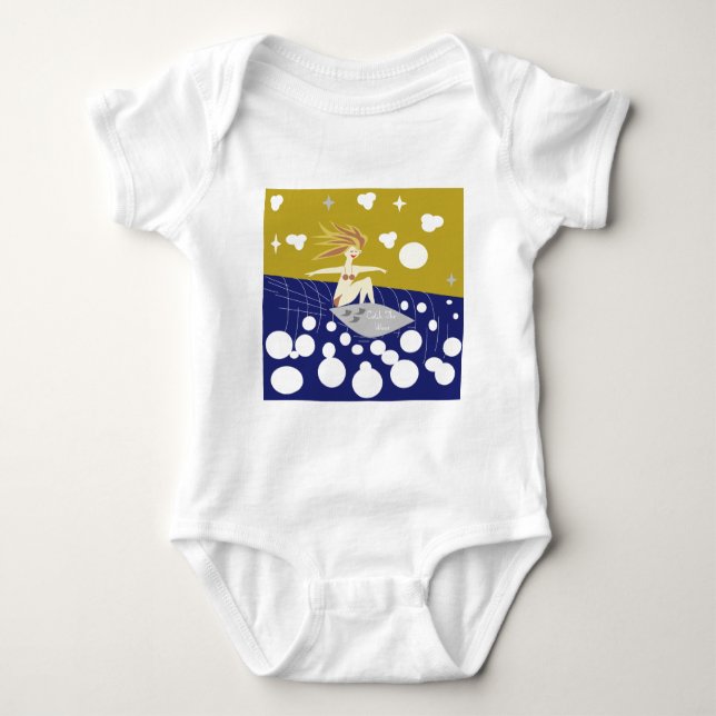 Body Para Bebê Pegue A Onda (Frente)