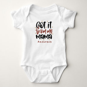 Body Para Bebê Peguei Da Mamãe Nome Personalizado Fofo