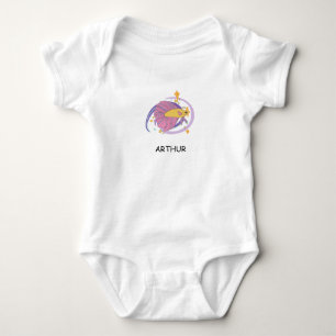 Body Para Bebê Peixe Caprichoso