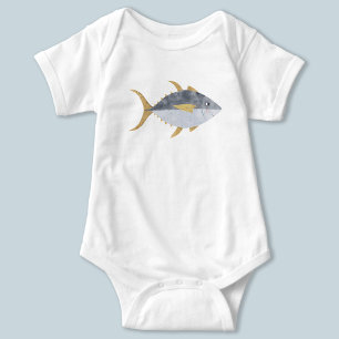Body Para Bebê Peixes de atum