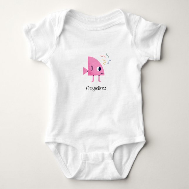 Body Para Bebê Peixes Whimsic (Frente)