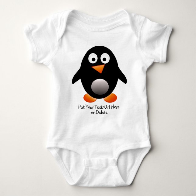 Body Para Bebê Penguin Criança Creeper (Frente)
