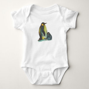 Body Para Bebê Penguins Baby Jersey Bodyfato, Branco