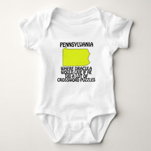 Body Para Bebê Pennsylvania - Onde Drácula Viveria...
