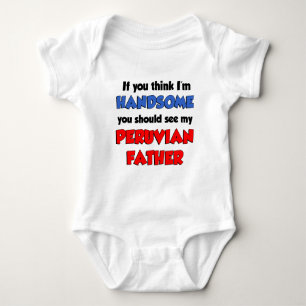 Body Para Bebê Pense que eu sou pai peruano considerável