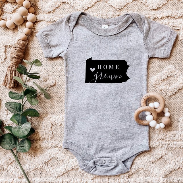 Body Para Bebê Pensilvânia Home Grown State Tee (Criador carregado)