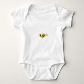 Body Para Bebê Pepitas Dourados