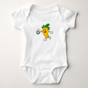 Body Para Bebê Pepper Vegan como jogador de futebol com Soccer.PN