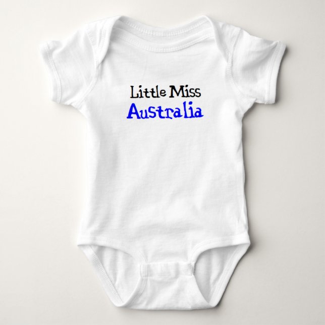 Body Para Bebê pequena australiana (Frente)
