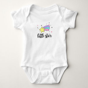 Body Para Bebê Pequena Estrela Cotovelada