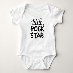 Body Para Bebê Pequena Estrela de Rock