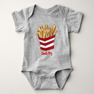 Body Para Bebê Pequena Fry Fast Junk Comida Fries Foodie Francês
