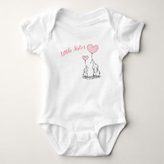 Body Para Bebê Pequena Irmã Bebê Vest