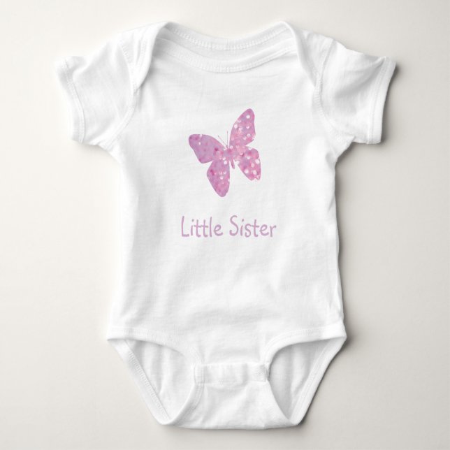 Body Para Bebê Pequena Irmã Borboleta (Frente)