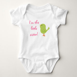 Body Para Bebê Pequena Irmã Cheerful Bird Shirt