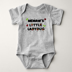 Body Para Bebê Pequena Joaninha da Memaw - Fofa