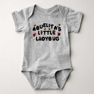 Body Para Bebê Pequena Ladybug de Abuelita - Bonita