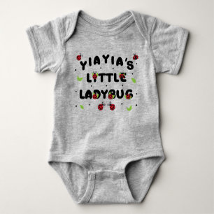 Body Para Bebê Pequena Ladybug de Yiayia - Bonita