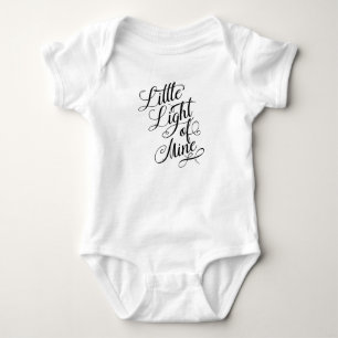Body Para Bebê Pequena Luz Da Minha Tipografia