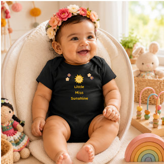 Body Para Bebê Pequena Miss Sunshine