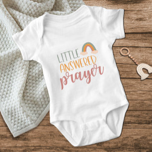 Body Para Bebê Pequena oração Rainbow Bonito Divertido