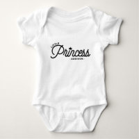 Pequena Princesa Moderna Tipografia Personalizada